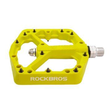 Платформенные нейлоновые педали ROCKBROS 2021-12A на промышленных подшипниках Желтые RB-2021-12A-4005 фото
