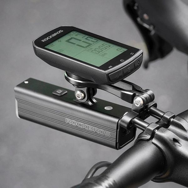 Кріплення для велосипеда під Garmin Bryton Wahoo GoPro велокомп&rsquo;ютерів та ліхтариків ROCKBROS 2900010 Чорне L RB-2900010-5206 фото