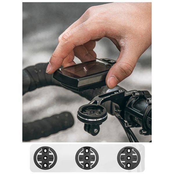 Універсальне телескопічне кріплення Garmin Wahoo Bryton та для ліхтариків й GoPro ROCKBROS FK-303 Чорний RB-FK-303-4928 фото