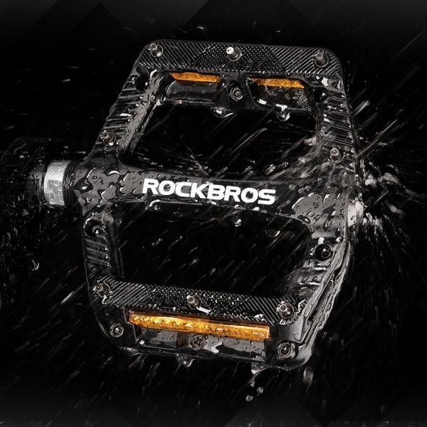 Педалі нейлонові ROCKBROS BP2501 | платформні / тапталки | на промислових вальницях | Бірюзові RB-BP2501-7158 фото
