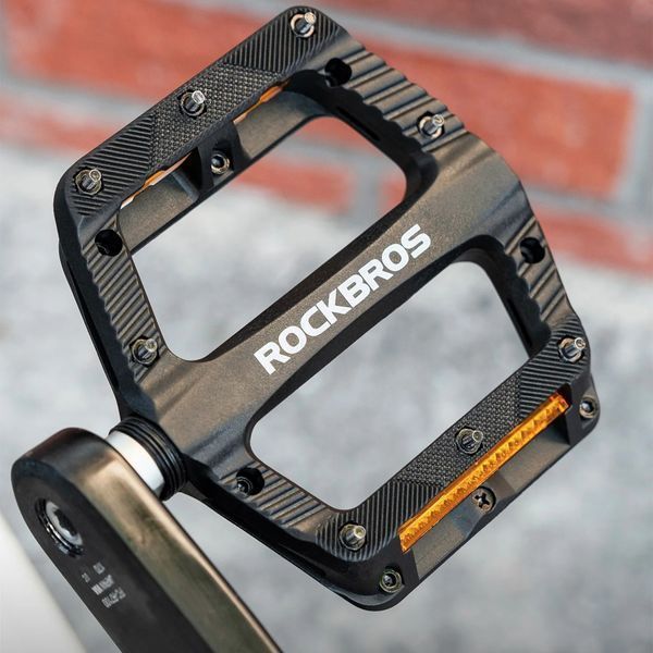Педалі нейлонові ROCKBROS BP2501 | платформні / тапталки | на промислових вальницях | Бірюзові RB-BP2501-7158 фото