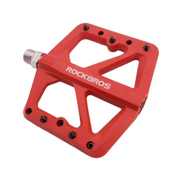 Платформенные нейлоновые педали ROCKBROS M906 на промышленных подшипниках Красные RB-M906-4006 фото