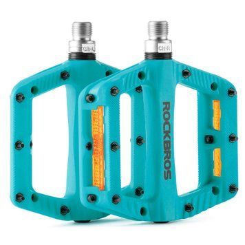 Педали нейлоновые ROCKBROS BP2501 | платформенные / тапталки | на промышленных подшипниках | Бирюзовые RB-BP2501-7158 фото