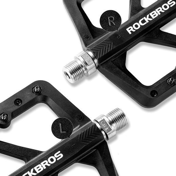 Платформенные нейлоновые педали ROCKBROS M906 на промышленных подшипниках Черные RB-M906-4007 фото