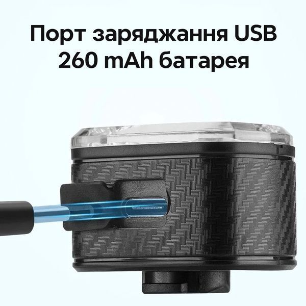 Розумний ліхтар / стоп задній на велосипед ROCKBROS Q4 Чорний RB-Q4-4745 фото