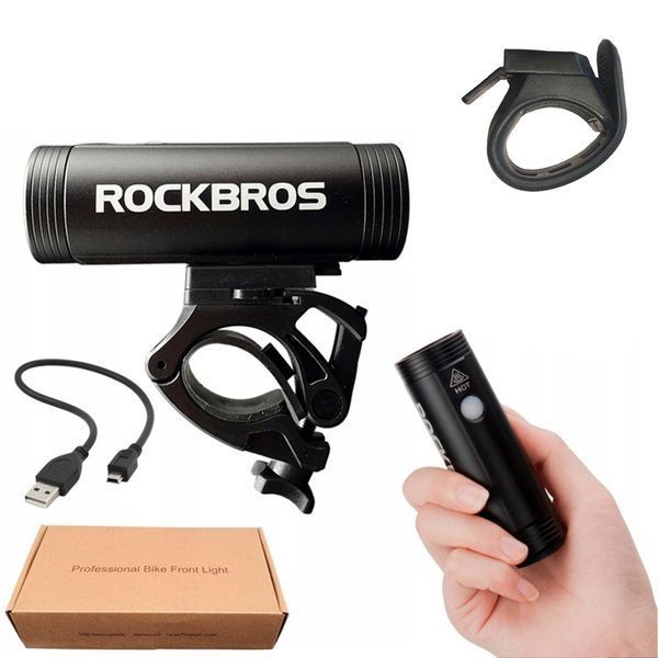 Велосипедная фара / фонарь ROCKBROS R1-400 4 режима 400 люменов Cree XPG Черный RB-R1-400-2448 фото