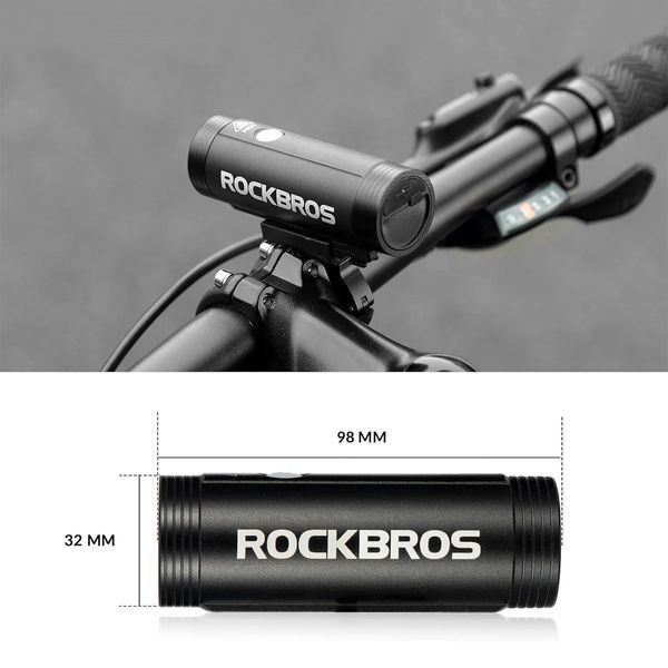 Велосипедная фара / фонарь ROCKBROS R1-400 4 режима 400 люменов Cree XPG Черный RB-R1-400-2448 фото