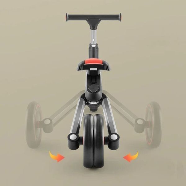 Дитячий велосипед, баланс байк, біговел 3 в 1 ROCKBROS Baby Traveler для дітей від 1 до 5 років Чорний з жовтим RB-0191002-4055 фото