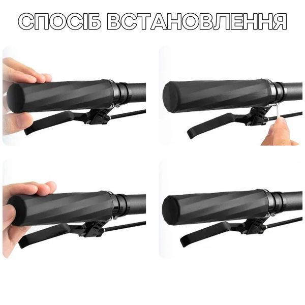 Грипсы ручки для руля велосипеда с барендами ROCKBROS B7123 Черный RB-B7123-6652 фото