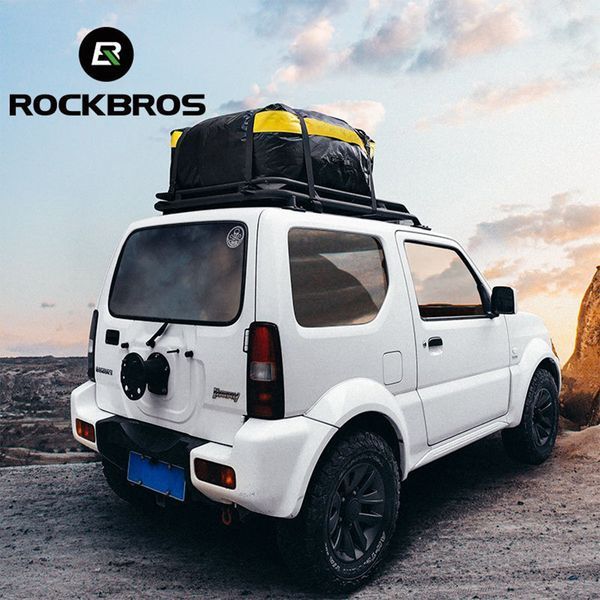 Сумка багажник на дах автомобіля водостійка універсальна ROCKBROS CR143 Чорна з жовтим RB-CR143-6568 фото