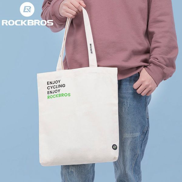 Сумка шопер через плече міська ROCKBRO SFBD001 Біла RB-FBD001-5048 фото