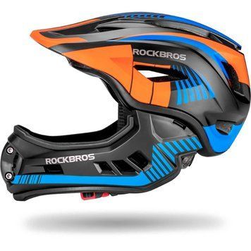 Детский вело шлем ROCKBROS TT32S (48-54 см) In-Mold Черный с оранжевым RB-TT-32S-4918 фото