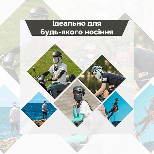 "Дышащая" балаклава / маска на лицо / баф для очков ROCKBROS LF8065 Черный RB-LF8065-1-3908 фото