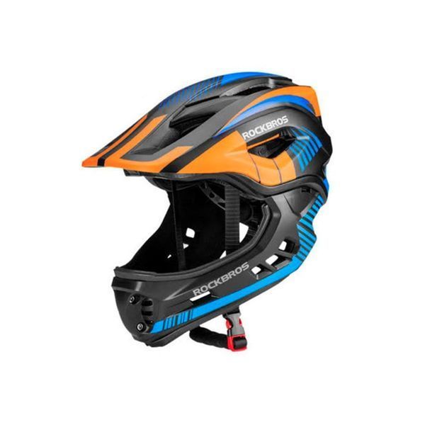 Детский вело шлем ROCKBROS TT32S (48-54 см) In-Mold Черный с оранжевым RB-TT-32S-4918 фото