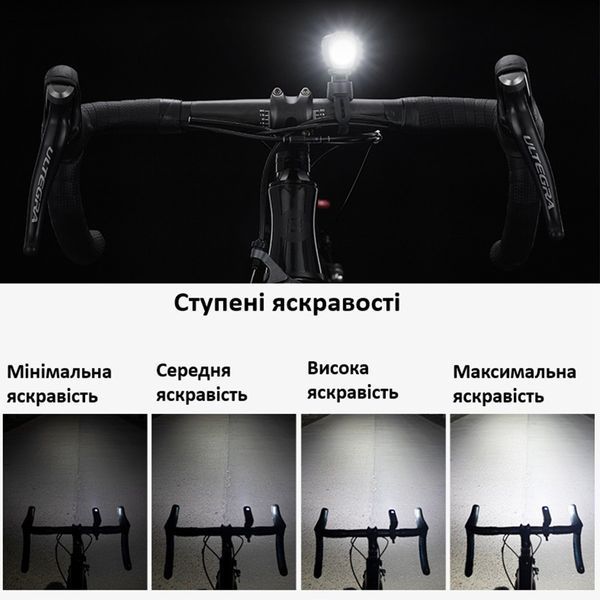 Розумний велосипедний ліхтар / фара ROCKBROS Gaciron Чорний RB-V9M-1000-2841 фото