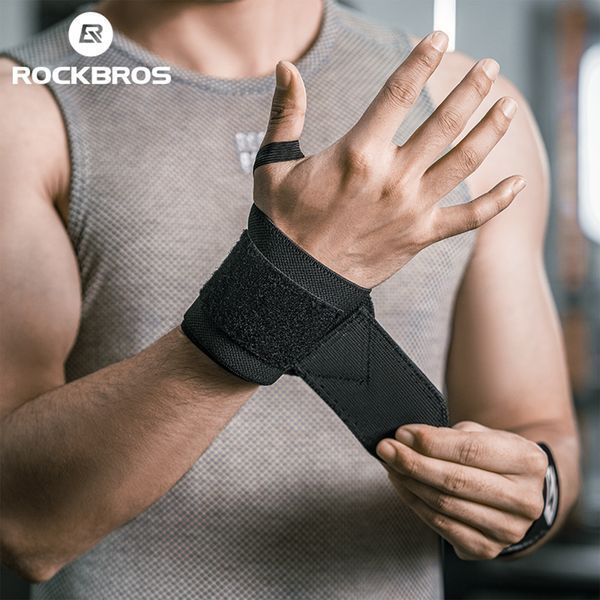 Спортивний браслет ROCKBROS SP041 для фітнесу захисний бандаж для зап'ястя Чорний RB-SP041-5541 фото