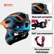Детский вело шлем ROCKBROS TT32S (48-54 см) In-Mold Черный с оранжевым RB-TT-32S-4918 фото 6