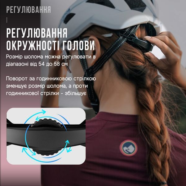 Велосипедный шлем ROCKBROS LK11 Размер M (54-58 см) In-Mold | Fidlock | Ionic+ Глянцевый серый RB-LK11-6579 фото