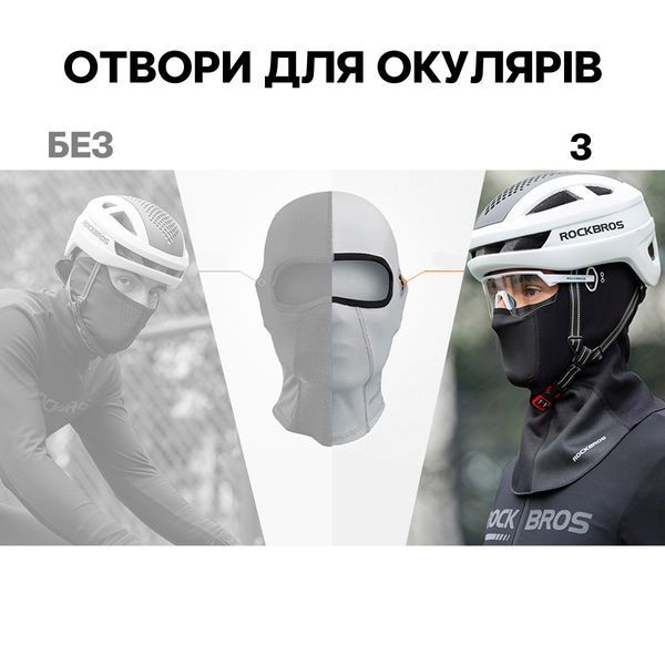 "Дышащая" балаклава / маска на лицо / баф для очков ROCKBROS LF8065 Серый RB-LF8065-2-3909 фото