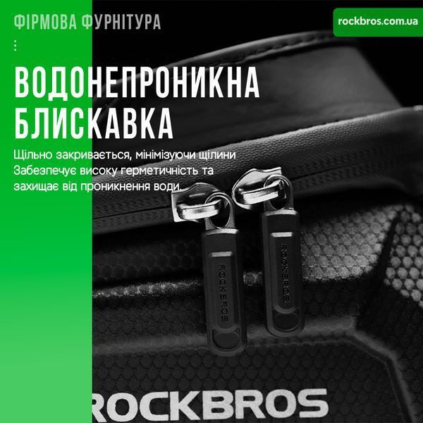 Велосипедная сумка на раму велкро для телефона до 8" ROCKBROS B68 Черный RB-B68-2354 фото