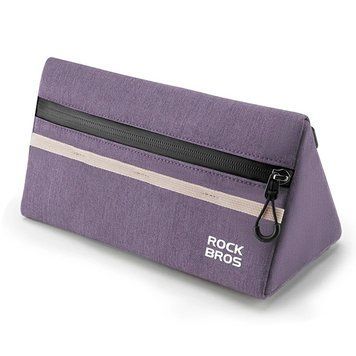Велосипедна сумка на кермо рефлективна ROCKBROS W128G Фіолетова RB-W128G-6551 фото