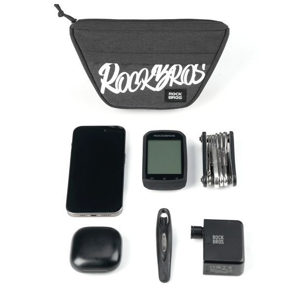 Велосипедная сумка на руль велкро ROCKBROS G011 Черная RB-G011-7148 фото
