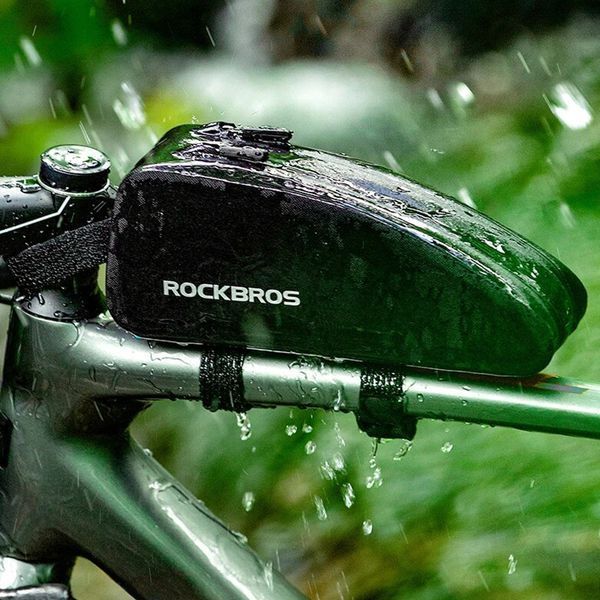 Велосипедна сумка на раму велкро ROCKBROS AS-021-1 Чорний RB-AS-021-1-2724 фото