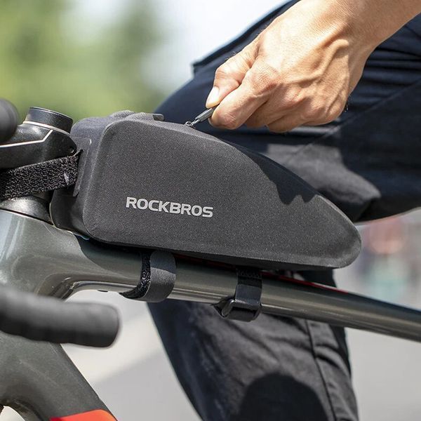 Велосипедна сумка на раму велкро ROCKBROS AS-021-1 Чорний RB-AS-021-1-2724 фото