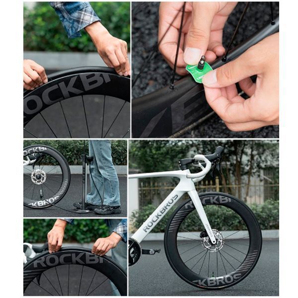 Камера для велосипеда 700X18/28C 65 мм Presta FV ROCKBROS 390009 Зелений RB-390009-6077 фото