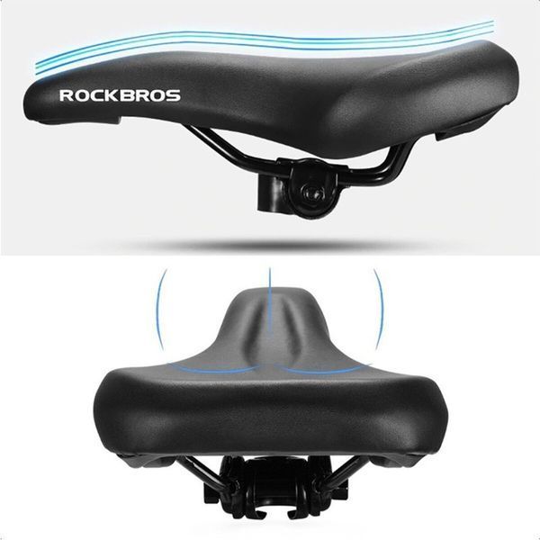 Комфортне сідло / сидіння на велосипед ROCKBROS AQ-106 Чорне RB-AQ-106-2882 фото