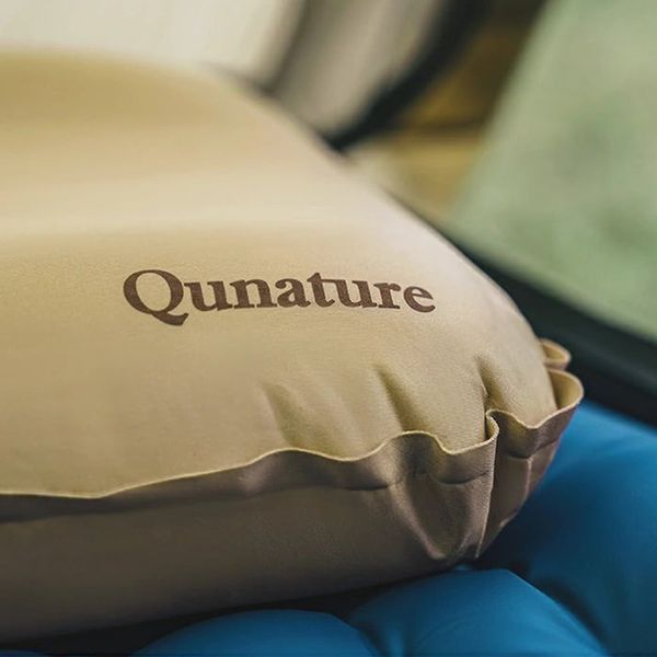 Подушка надувная для кемпинга активного отдыха на улице Qunature PR264 Коричневая QN-PR264-5264 фото