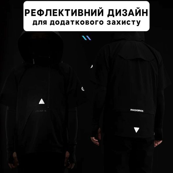 Спортивный костюм универсальный 5 в 1 ROCKBROS ZH-YPW031 размер XL Черный RB-ZH-YPW031-5142 фото