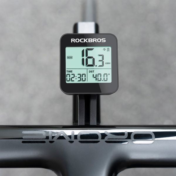 Велокомп'ютер навігатор бездротовий GPS з підсвіткою ROCKBROS RK7001 Чорний RB-RK7001-5279 фото