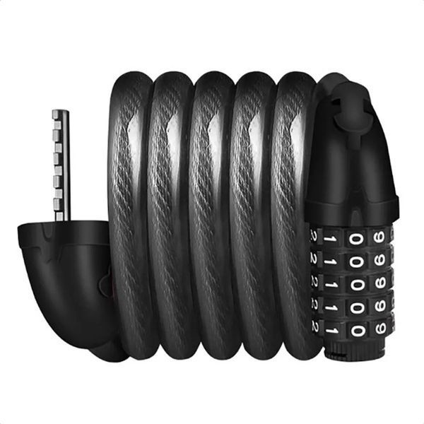 Замок велосипедний кодовий ROCKBROS L50115 150 см Чорний RB-L50115-2810 фото