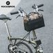 Велосумка на руль велосипеда водостойкая ROCKBROS W011 Черная с коричневым RB-W011-6544 фото 4