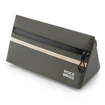 Велосипедна сумка на кермо рефлективна ROCKBROS W128G Оливкова RB-W128G-6553 фото