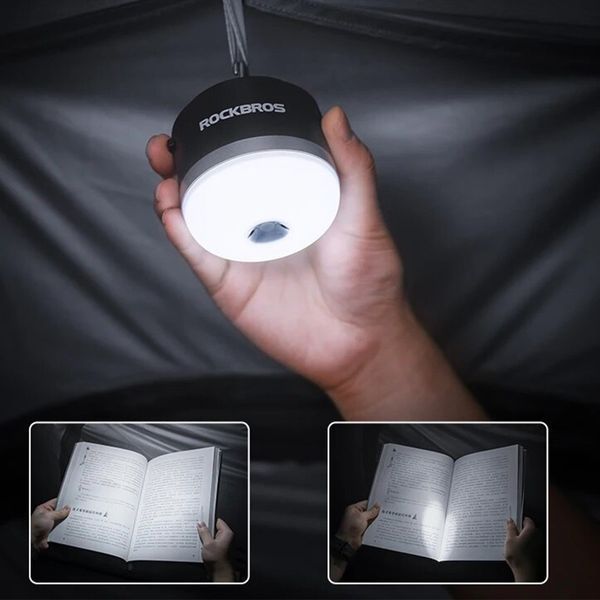 Лампа для кемпінгу ROCKBROS 24510002001 3600mAh Чорний RB-24510002001-4049 фото