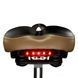Седло велосипедное с мигалкой ROCKBROS FU-3300L Черный с коричневым RB-FU-3300L-4824 фото 5