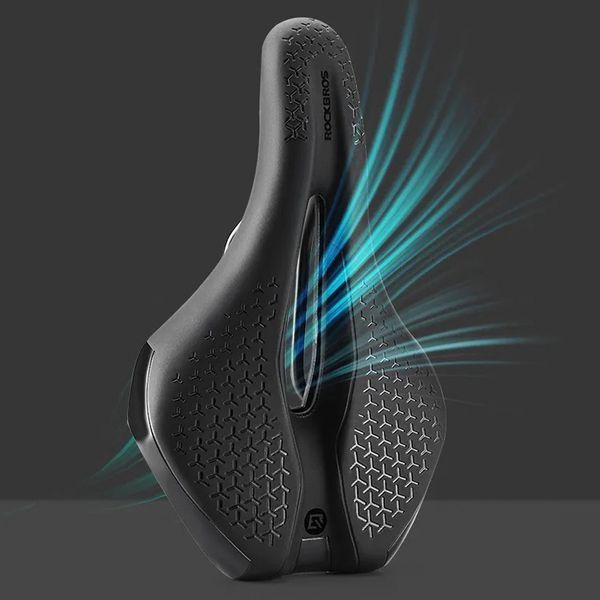 Седло для велосипеда с анатомическим отверстием ROCKBROS FRST Черное RB-FRST-4825 фото