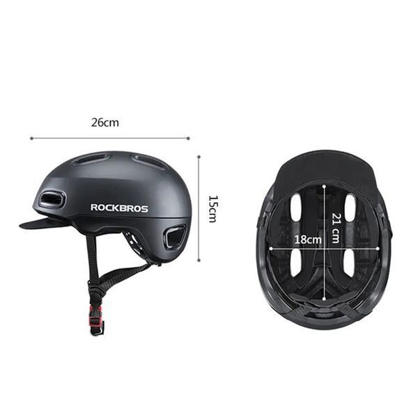 Вело шлем ROCKBROS WT-09 (57-62 см) In-Mold Черный RB-WT-09-3870 фото