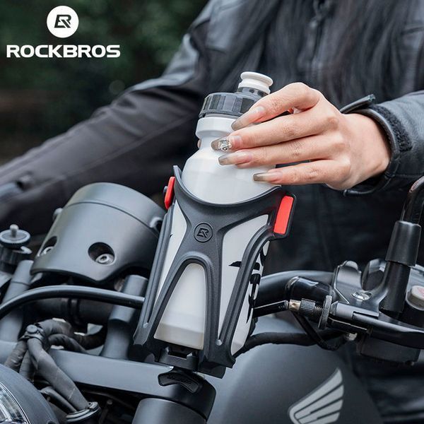 Мотоциклетне кріплення для фляги фляготримач ROCKBROS 17X3121 Чорне з червоним RB-17X3121-6611 фото