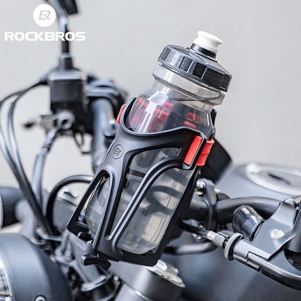 Мотоциклетне кріплення для фляги фляготримач ROCKBROS 17X3121 Чорне з червоним RB-17X3121-6611 фото