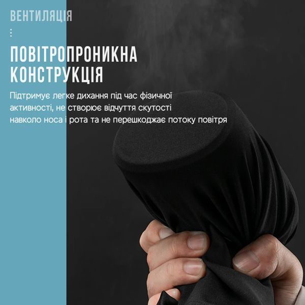 Дитяча зимова балаклава з теплим флісом ROCKBROS LF401 | Розмір S (45-52см) | Чорний RB-LF401-6010 фото