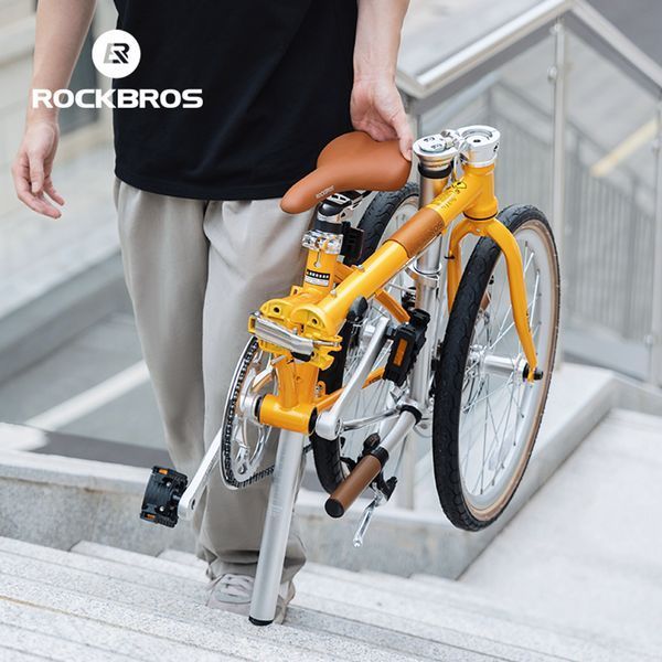 Велосипед складной ROCKBROS ACS-16M на 8-скоростной трансмиссии Shimano Хромомолибденова Сталь Ретро Дизайн Зеленый RB-ACS20E-5275 фото