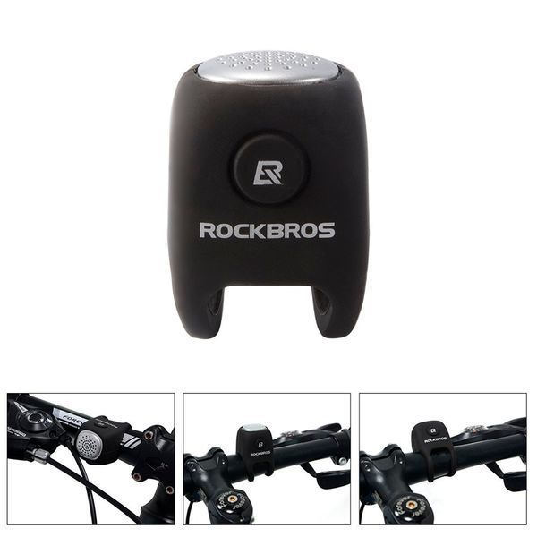 Электронный велосипедный звонок ROCKBROS RB-CB1709 Черный RB-CB1709-1098 фото