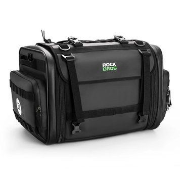 Мото сумка на сидіння мотоцикла розширювана універсальна ROCKBROS G2627 Чорна RB-G2627-5932 фото