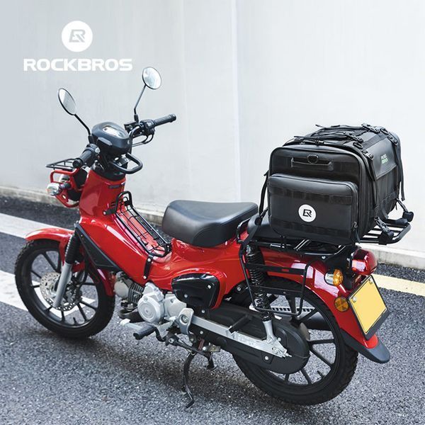 Мото сумка на сидіння мотоцикла розширювана універсальна ROCKBROS G2627 Чорна RB-G2627-5932 фото