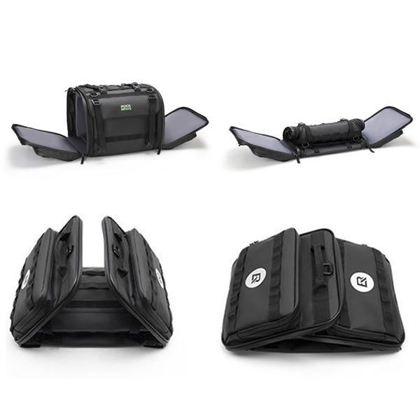 Мото сумка на сидіння мотоцикла розширювана універсальна ROCKBROS G2627 Чорна RB-G2627-5932 фото