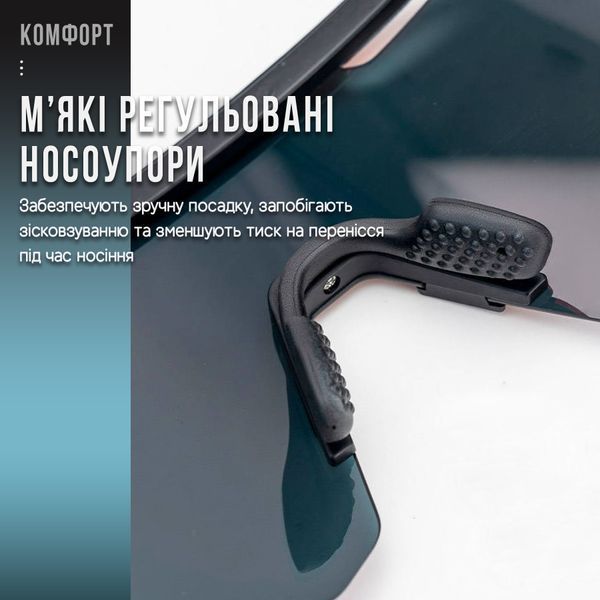 Спортивні поляризовані вело окуляри ROCKBROS&nbsp;SP323 Чорний RB-SP323-6507 фото