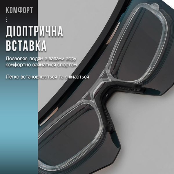 Спортивні поляризовані вело окуляри ROCKBROS&nbsp;SP323 Чорний RB-SP323-6507 фото
